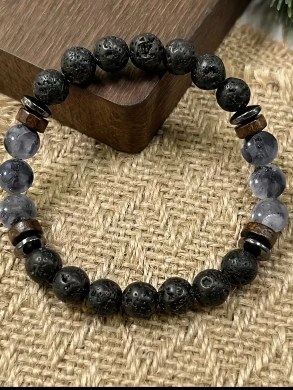 Obsidian bracelet